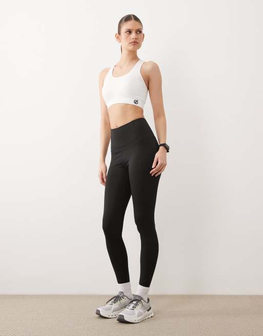 Sujetador deportivo blanco con espalda de nadadora Don't Sweat It II de Dare 2b, 2 de 4