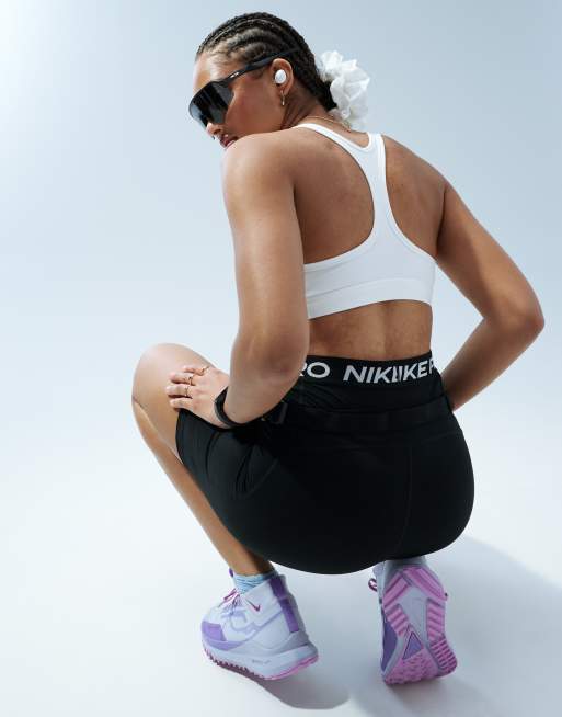 Sujetador deportivo blanco nike cheap