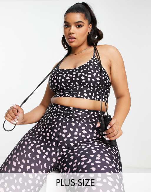 Conjunto deportivo negro y rosa estampado Santiago de Pink Soda Plus, 3 de 3