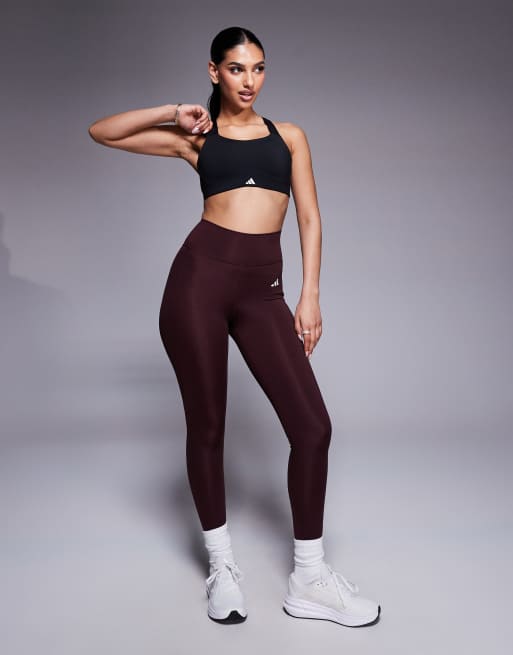 Sujetador deportivo negro de sujeción alta de adidas Training, 3 de 4