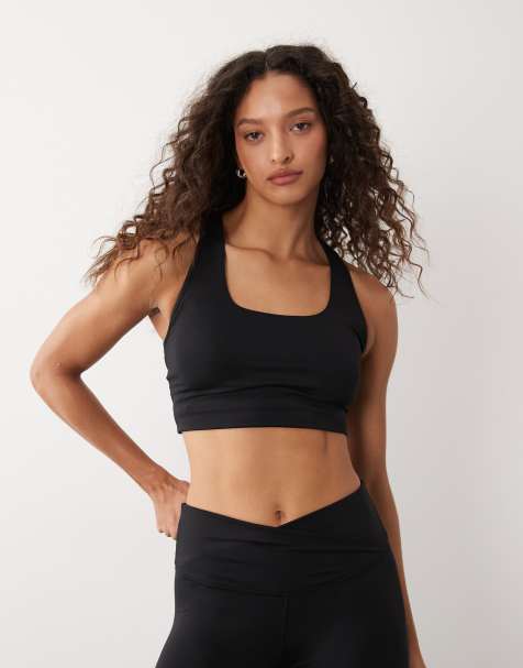 Sujetador largo negro cruzado All Day de Sweaty Betty - view 1
