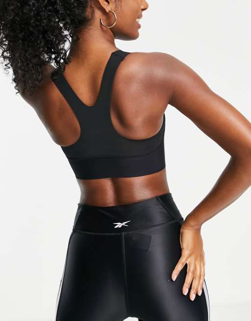 Sujetador negro deportivo de alta sujeción Puremove de Reebok Training, 2 de 4