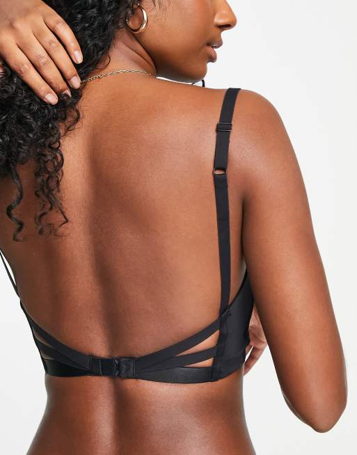 Sujetador push up negro escotado con espalda al aire Ultimate de Wonderbra, 2 de 4