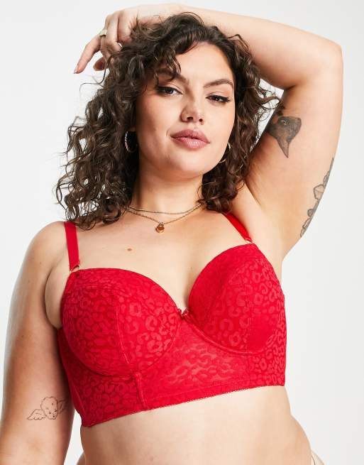 Sujetador rojo push online up