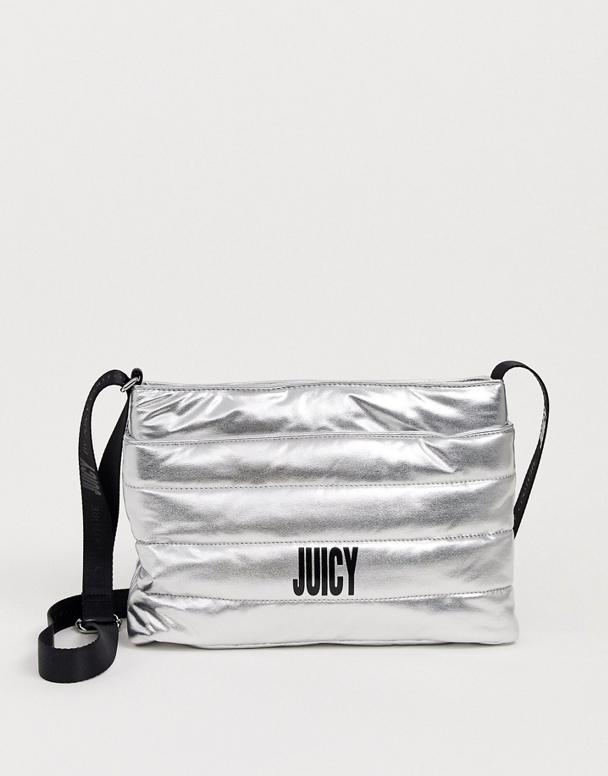 фото Сумка через плечо цвета металлик juicy couture-серебряный