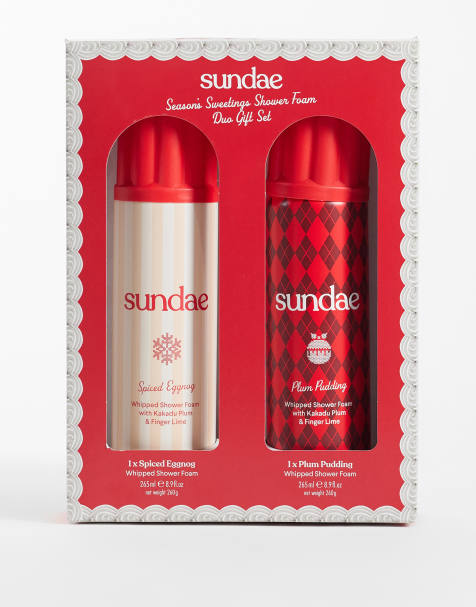Sundae Egg Nog & Plum Pudding Shower Foam Duo Giftset - view 1
