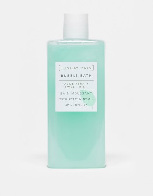 Sunday Rain Aloe Vera & Sweet Mint Bubble Bath 450ml-No colour