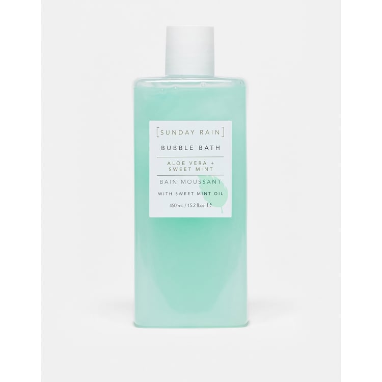 Sunday Rain Aloe Vera & Sweet Mint Bubble Bath 450ml | ASOS