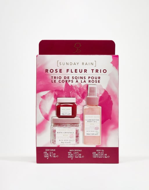 Sunday Rain - Bath & Body Rose Fleur - Gavesæt
