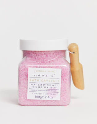 Sunday Rain Sunday Rain Bath Crystals Salts Acai Berry-No colour