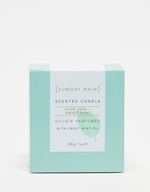 Sunday Rain - Bougie parfumée à l'aloe vera et à la menthe douce - 200 g, 3 de 4