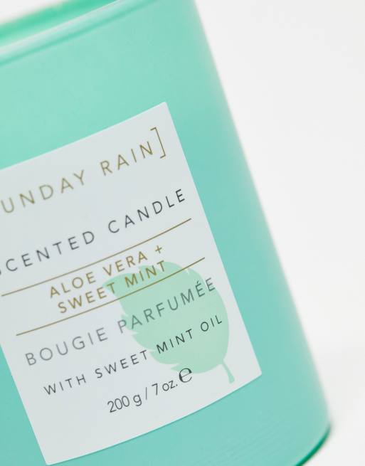 Sunday Rain - Bougie parfumée à l'aloe vera et à la menthe douce - 200 g, 4 de 4