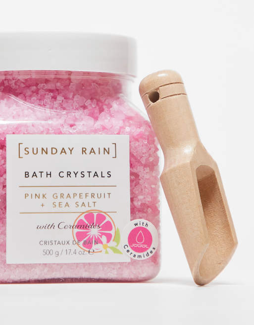 Sunday Rain - Cristalli per il bagno al pompelmo rosa e sale marino 500 g, 2 di 4
