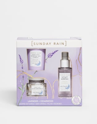 Sunday Rain - Lavendel & Zedernholz - Schlaf-Trio-Keine Farbe