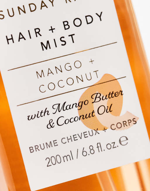Sunday Rain – Mango & Coconut Hair + Body Mist – Doftspray för hår och kropp, 2 av 4