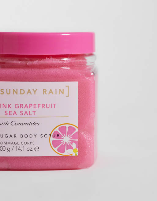 Sunday Rain – Pink Grapefruit & Sea Salt – Kroppsskrubb 400g, 3 av 4