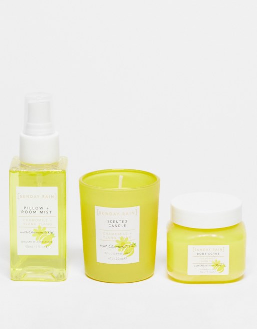 Sunday Rain - Relax & Restore - Trio de produits parfum Camomille & Ylang Ylang, 2 de 4