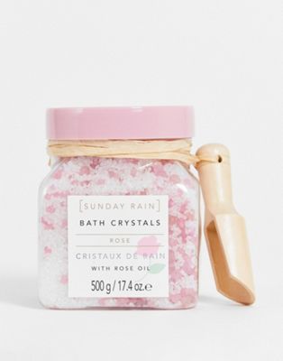 Sunday Rain Rose Bath Crystals 500g