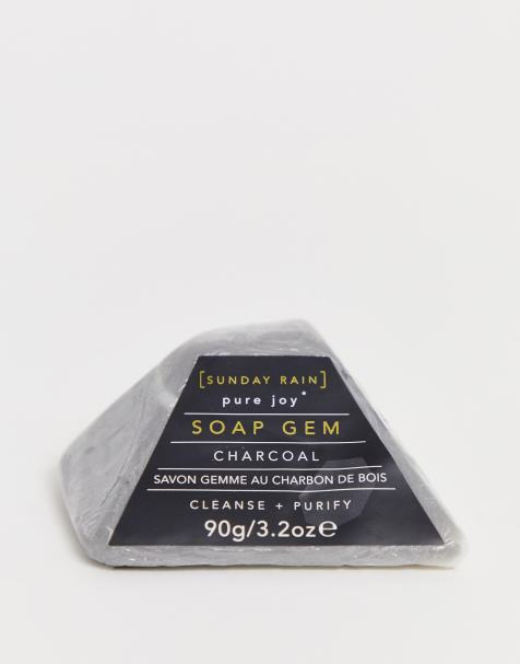 Sunday Rain - Savon en forme de pierre précieuse - Charbon