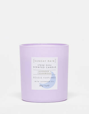 Sunday Rain Sleep Easy Lavender Candle 200g-No colour