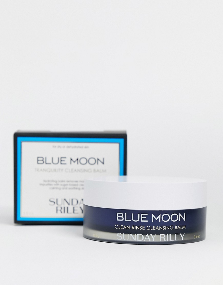 Shop Sunday Riley Blue Moon Clean Rinse Cleansing Balm 3.4 Oz-clear