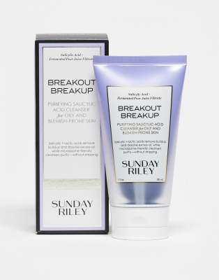 Sunday Riley Breakout Breakup Salicylic Acid Cleanser 150ml-no Color In Blue