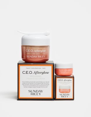 Sunday Riley C. E.O. Afterglow Brightening Vitamin C Gel Cream Home & Away (Free Mini)-No colour