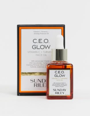 Shop Sunday Riley Ceo Glow Vitamin C And Turmeric Face Oil 1.18 Fl Oz-clear