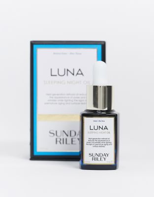 Shop Sunday Riley Luna Sleeping Night Oil With Retinol & Blue Tansy 0.5 Fl Oz-clear