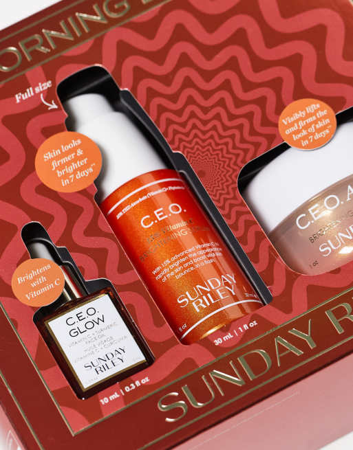 Sunday Riley – Morning Buzz CEO Trio – Hudvårdsset - spara 34%, 2 av 4