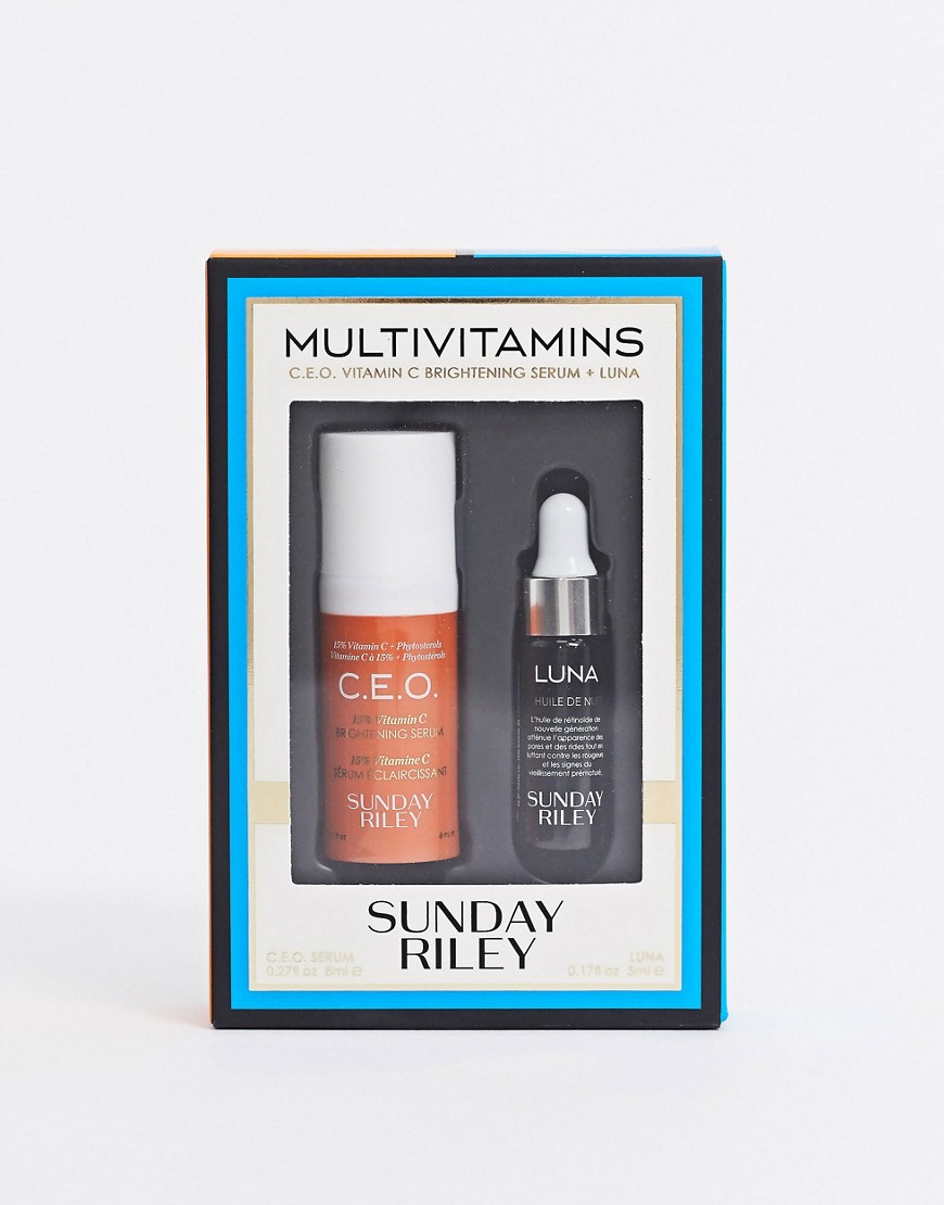 Sunday Riley Multivitamins CEO and Luna Mini Kit - 25% Saving-Clear
