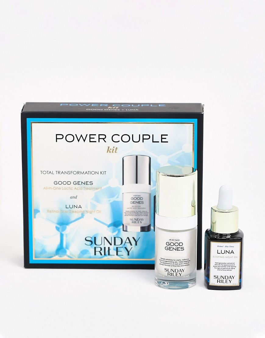 Sunday Riley Power Couple Total Transformation Kit (Save 30%)-Clear