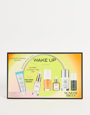 Sunday Riley Wake Up With Me Complete Brightening Morning Routine 6-piece Set