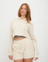 Sister Jane unisex lace trim hoodie in grey | ASOS