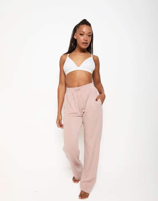 Sundé soft touch lounge flare jogger in blush