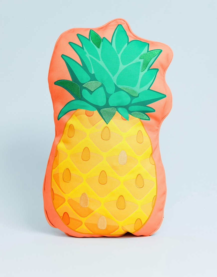 Sunnylife – Kudde för inom- och utomhusbruk med ananasmönster-Gul