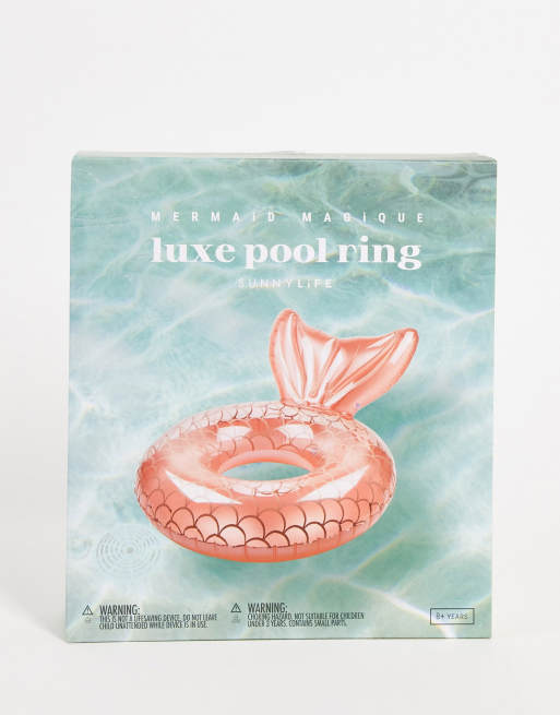 Sunnylife mermaid pool ring in rose gold