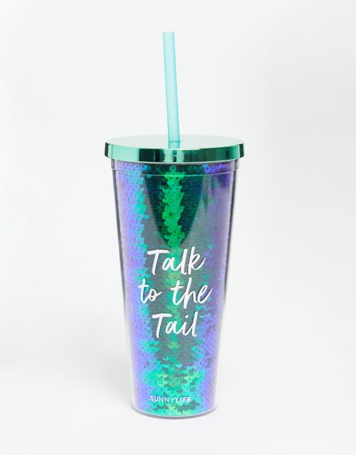 tumbler of water