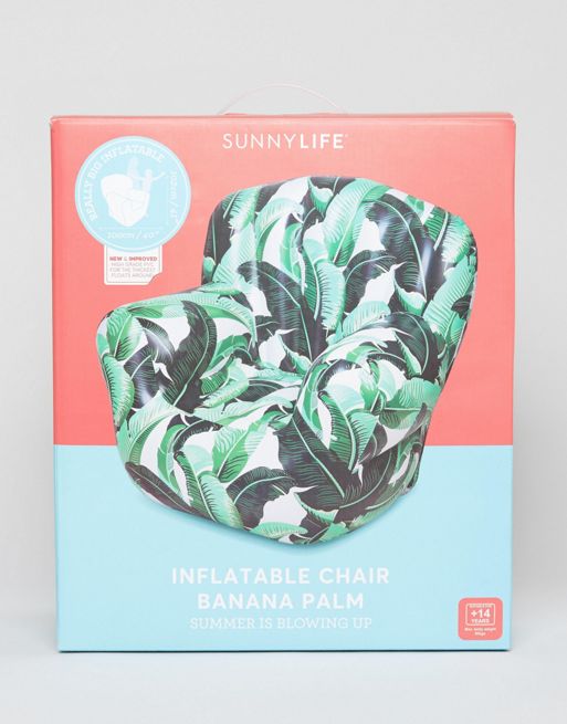 Sunnylife - Poltrona gonfiabile con palme