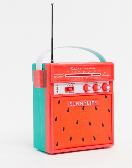 Sunnylife retro watermelon bluetooth speaker