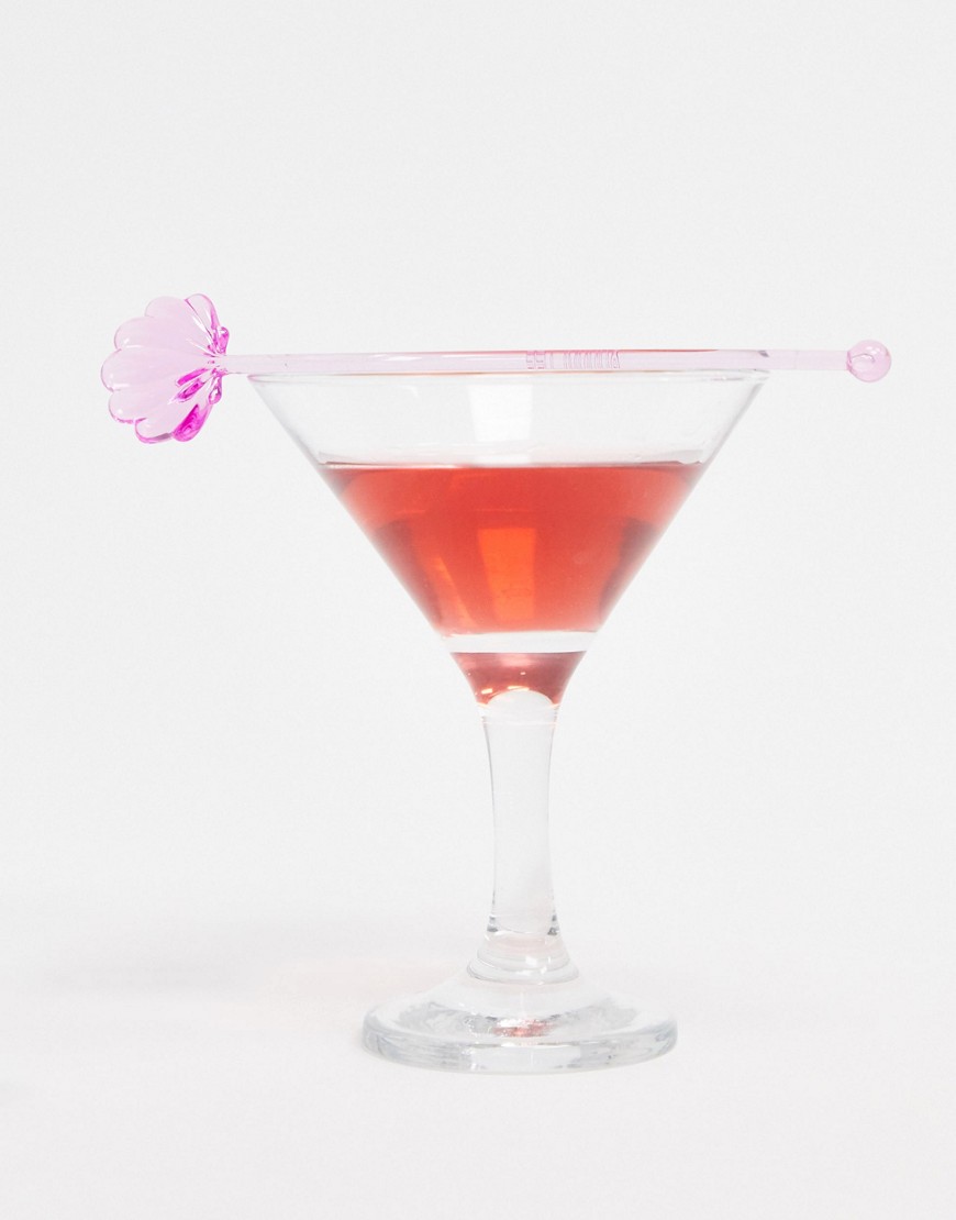 Sunnylife - Set da 12 miscelatori per cocktail con conchiglia-Viola