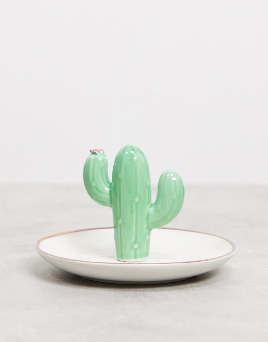 Sunnylife - Vassoio portagioie con cactus-Verde