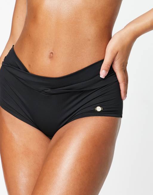 High Waisted Boyleg Underwear Black