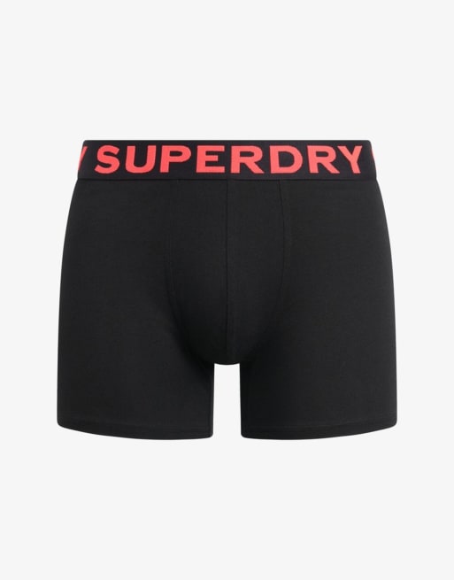 Superdry – 3er-Pack Boxershorts in Schwarz/Neon, 2 von 7
