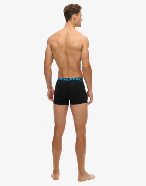 Superdry – 3er-Pack Boxershorts in Schwarz/Neon, 3 von 7