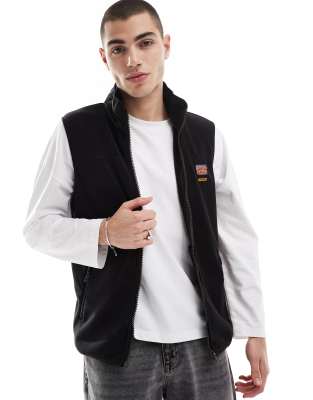 Superdry Active fleece gilet in black