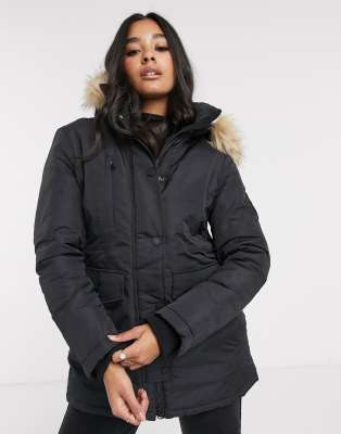 Superdry Ashley Everest Parka Jacket - Women's Outlet Womens Jackets