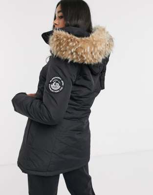 superdry ashley everest coat black