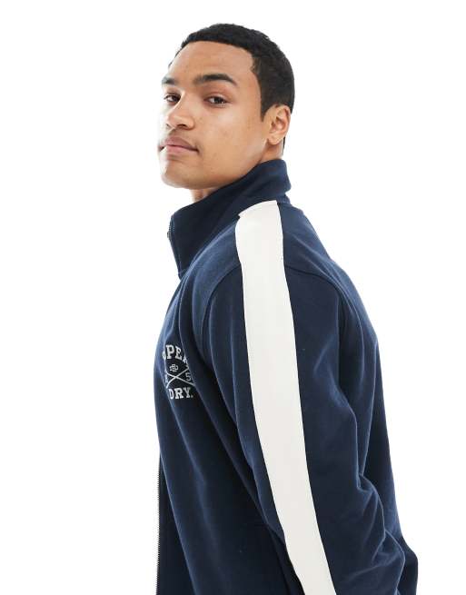 Superdry - Athletic Club - Haut de survêtement - Bleu marine, 4 de 5