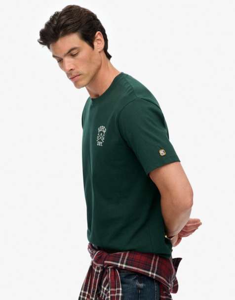 Superdry Athletic club t-shirt in enamel green - view 1